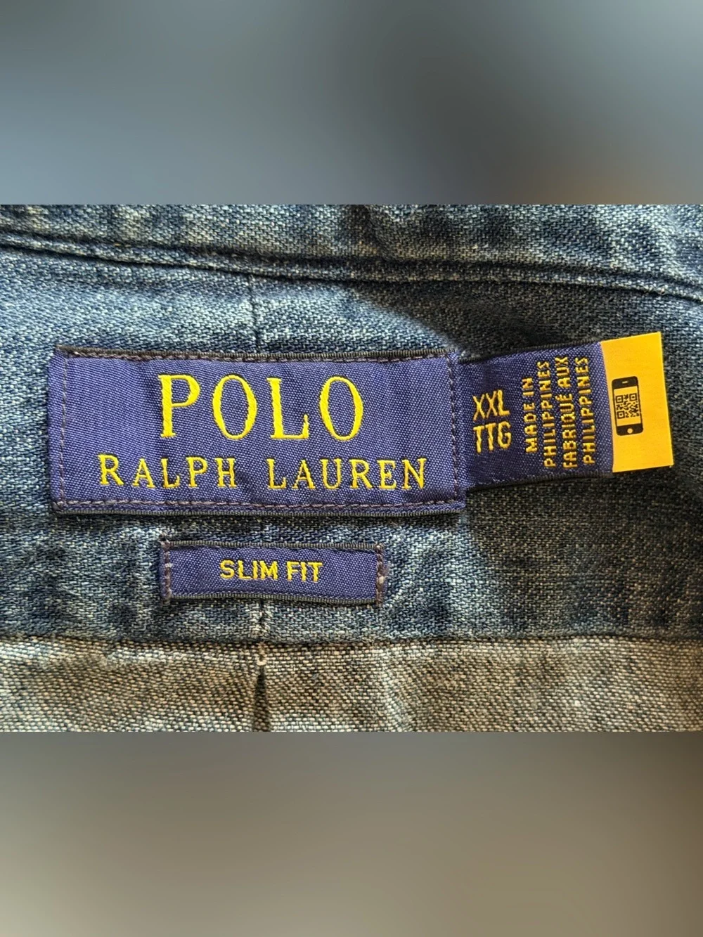 Polo Ralph Lauren Men’s Size XXL Denim Button-Down Shirt